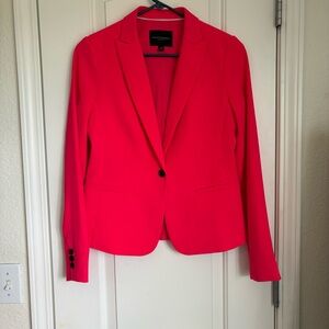 Banana Republic Women’s Classic Fit Button Hot Pink Blazer - Size 0 EUC